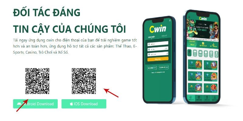 Tải app Cwin - Thế giới cá cược đẳng cấp trong tầm tay bạn